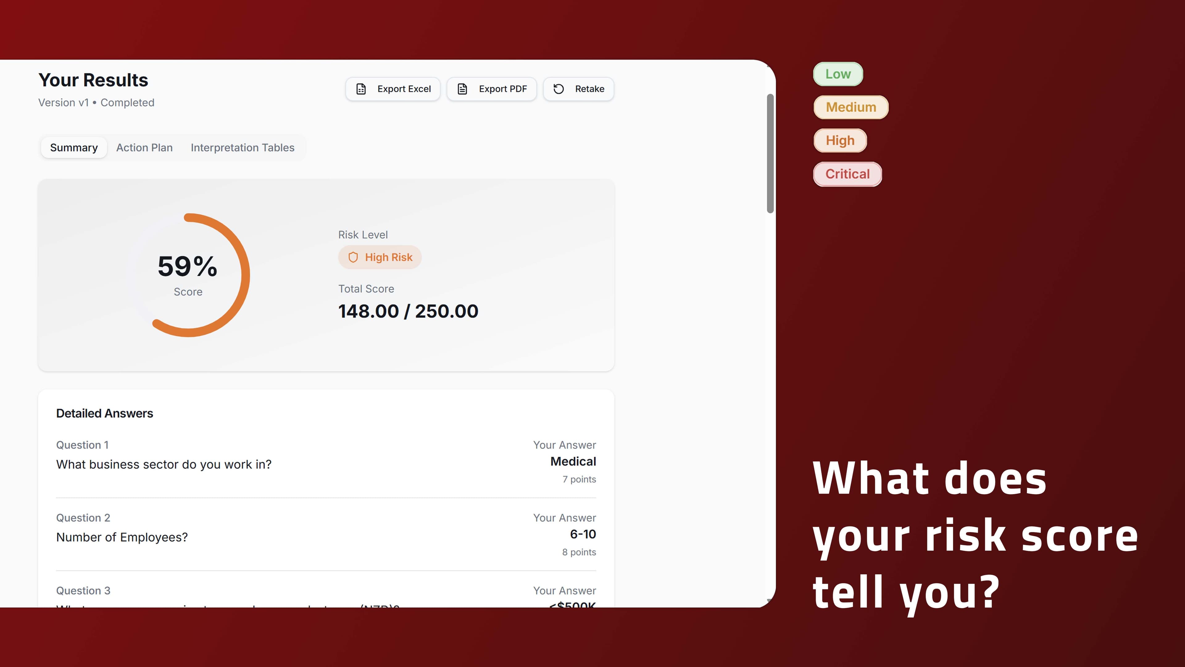 LiveRisk - Assess your organisation's cyber risks FREE with 25 questions.