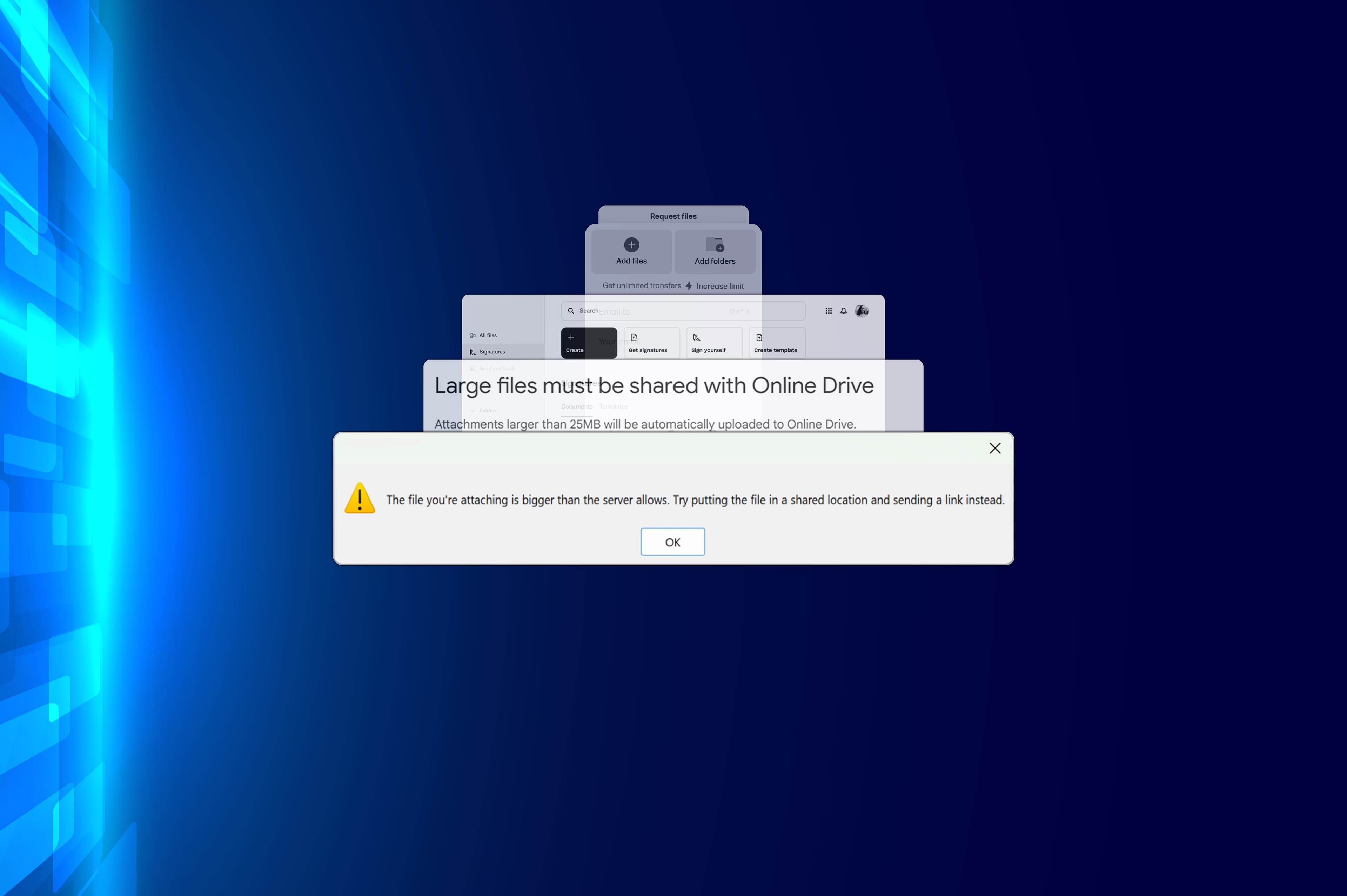 SHIFT For Outlook - Helping you address the challenges of sending large and sensitive files online.